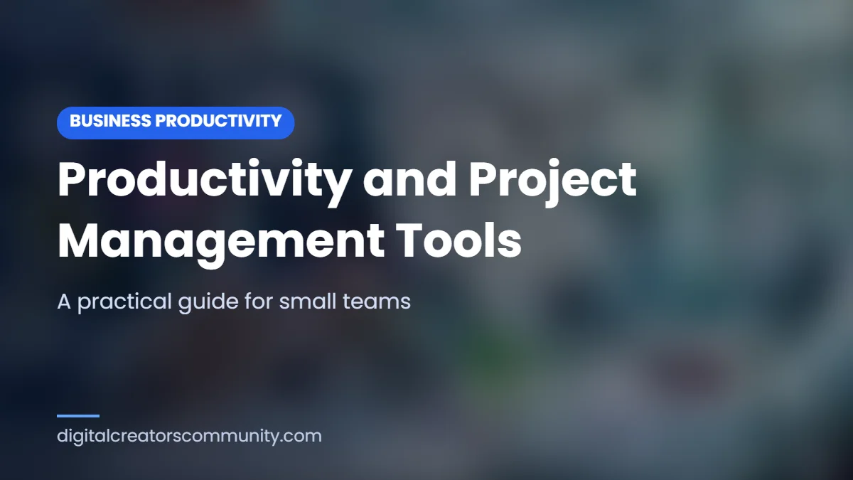 Cover image for a guide to productivity and project management tools
