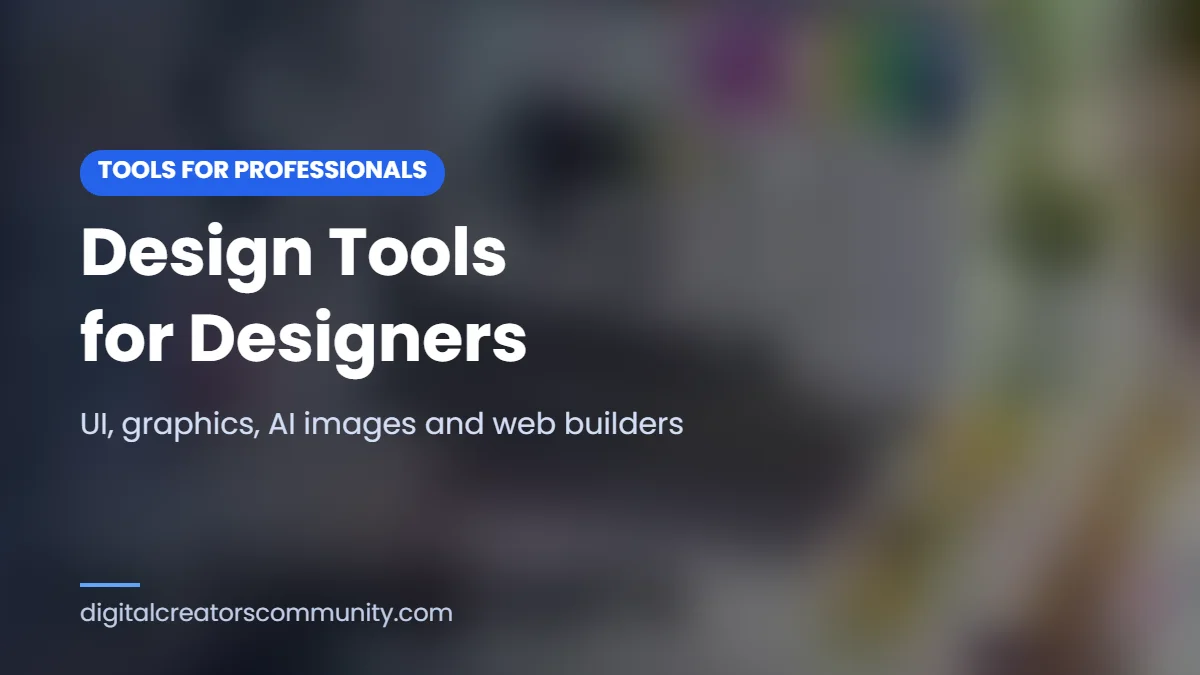 Cover image for a guide to design tools for designers
