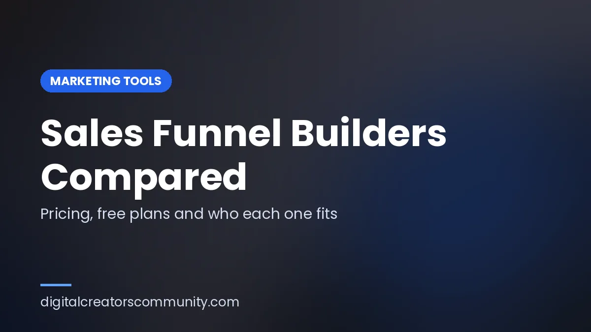 Cover image for a comparison of sales funnel builders